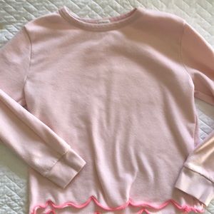 Jcrew/Crewcuts girls’ sweatshirt. Pale pink. Size 10